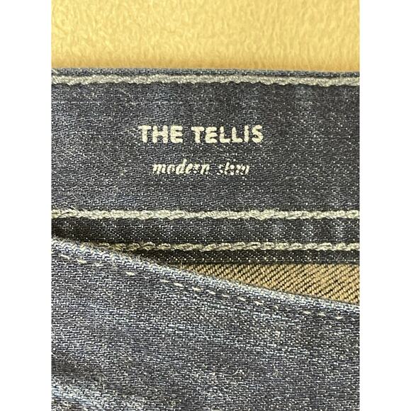 Adriano Goldschmied Mens 36x34 Blue The Tellis ALTERED Casual Denim Preppy Adult - Picture 7 of 14